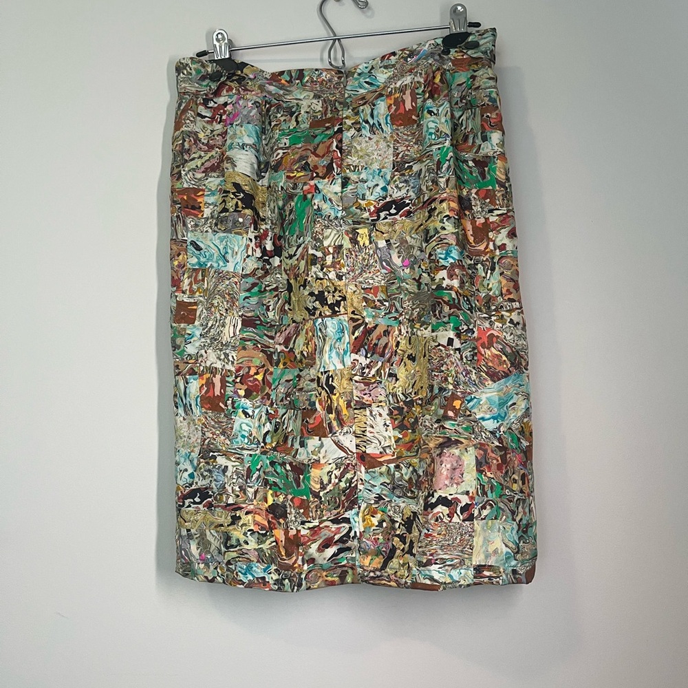 Dries Van Noten Multicolor Silk Skirt
